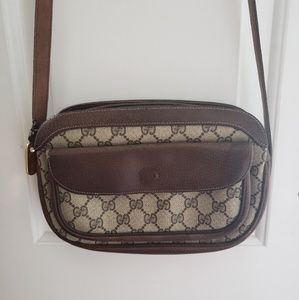 Authentic Vintage Gucci Monogram Crossbody Bag